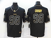 Nike Raiders 98 Maxx Crosby Black Gold Vapor Untouchable Limited Jersey,baseball caps,new era cap wholesale,wholesale hats
